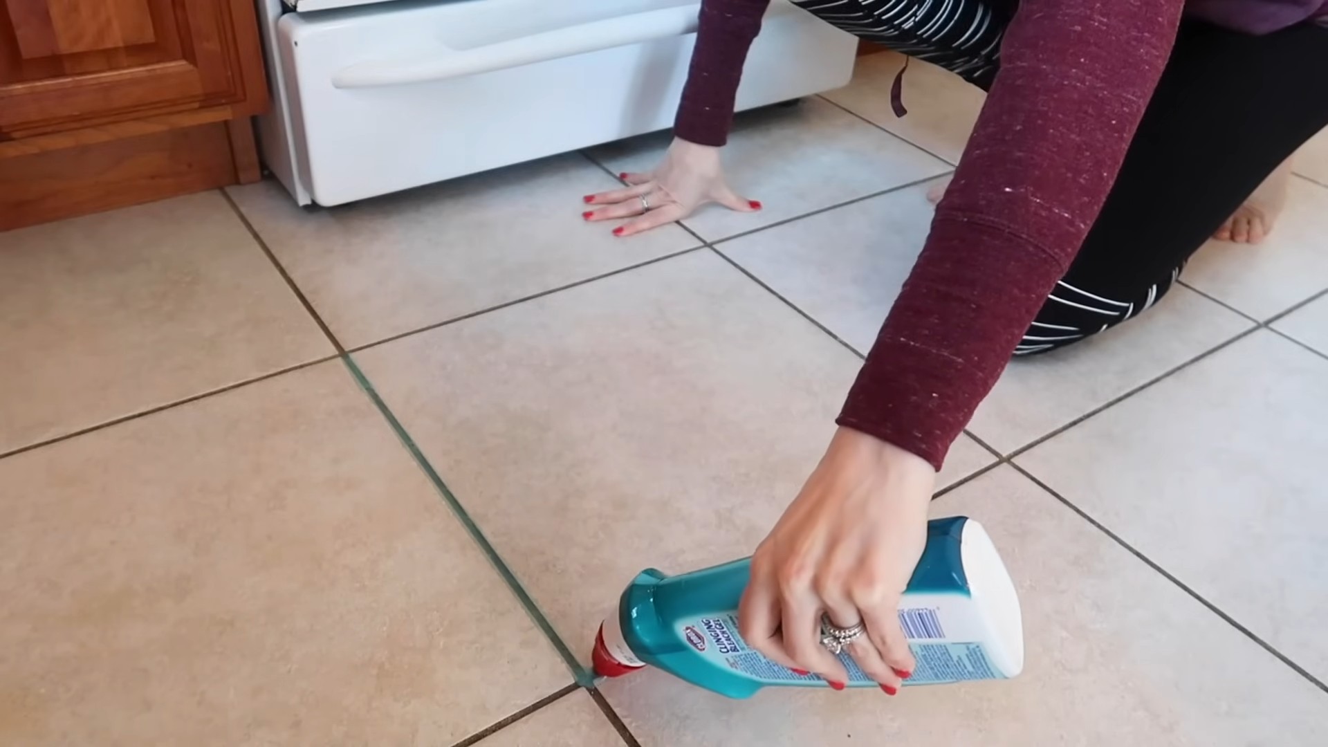Clorox grout cleaning hack